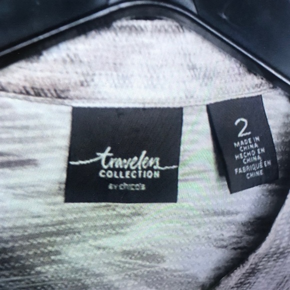 St. John's Bay Men's Taupe and Cream V-Neck Pullover Sweater - Picture 6 of 6